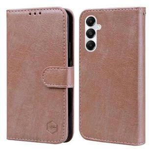 For Samsung Galaxy A05s Skin Feeling Oil Leather Texture PU + TPU Phone Case(Champagne)