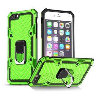 For iPhone 6s Plus / 6 Plus Cool Armor PC+TPU Shockproof Case with 360 Degree Rotation Ring Holder(Green)