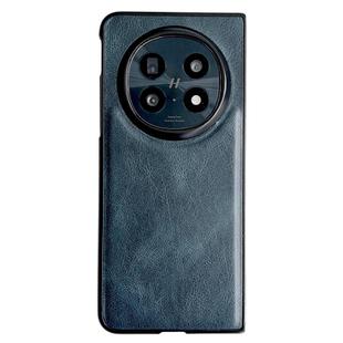 For OPPO Find N5 Crazy Horse Texture PU + PC Phone Case(Blue)