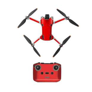 For DJI Mini 4 Pro / RC-N2 Drone Body Remote Control Protective Sticker(Aurora Red)