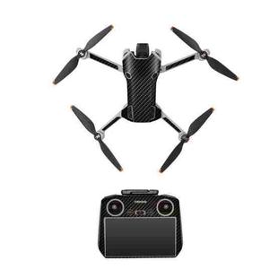 For DJI Mini 4 Pro / RC 2 Drone Body Remote Control Protective Sticker(Carbon Black)