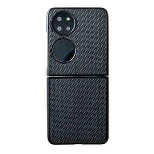 For Huawei P50 Pocket Weave Texture PC Phone Case(Black)