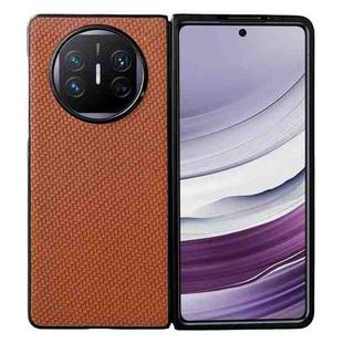 For Huawei Mate X5 Weave Texture PC Phone Case(Brown)