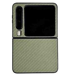 For Huawei Pura X Weave Texture PC Phone Case(Green)