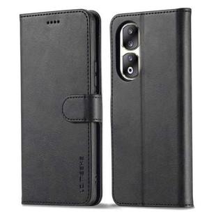 For Honor 90 Pro LC.IMEEKE Calf Texture Leather Phone Case(Black)