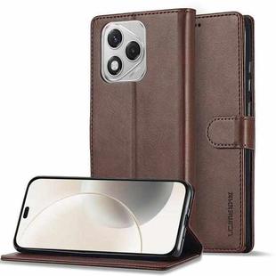 For Honor 400 Lite Global LC.IMEEKE Calf Texture Leather Phone Case(Coffee)