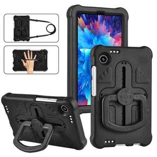 For Samsung Galaxy Tab A9 Shield 360 Rotation Handle EVA Shockproof PC Tablet Case(Black)