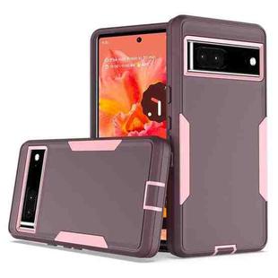 For Google Pixel 7 2 in 1 Magnetic PC + TPU Phone Case(Purple Red+Pink)