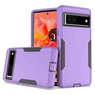 For Google Pixel 7 2 in 1 Magnetic PC + TPU Phone Case(Purple+Black)