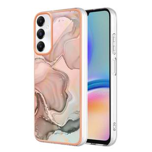 For Samsung Galaxy A05s Electroplating Marble Dual-side IMD Phone Case(Rose Gold 015)