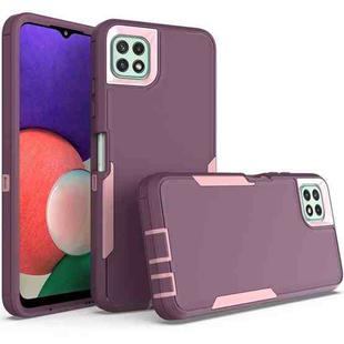 For Boost Mobile Celero 5G 2 in 1 Magnetic PC + TPU Phone Case(Purple Red+Pink)