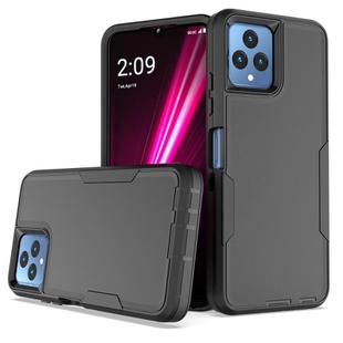 For T-Mobile REVVL 6 2 in 1 Magnetic PC + TPU Phone Case(Black)