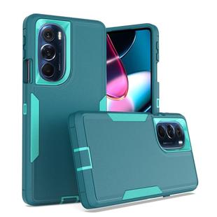 For Motorola Edge+ 2022 2 in 1 Magnetic PC + TPU Phone Case(Blue+Blue Green)