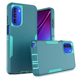 For Motorola Moto G Stylus 5G 2022 2 in 1 Magnetic PC + TPU Phone Case(Blue+Blue Green)