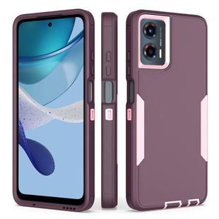 For Motorola Moto G 5G 2024 / G Play 5G 2024 2 in 1 Magnetic PC + TPU Phone Case(Purple Red+Pink)