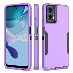 For Motorola Moto G 5G 2024 / G Play 5G 2024 2 in 1 Magnetic PC + TPU Phone Case(Purple+Black)