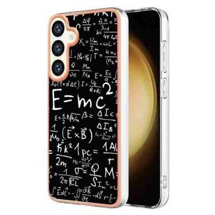 For Samsung Galaxy S24+ 5G Electroplating Marble Dual-side IMD Phone Case(Equation)