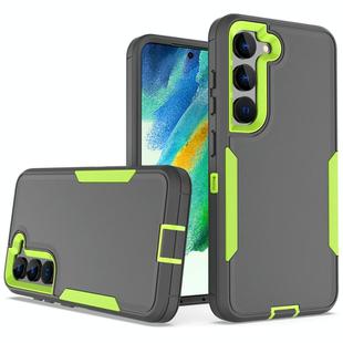 For Samsung Galaxy S23 5G 2 in 1 Magnetic PC + TPU Phone Case(Gray+Fluorescent Green)