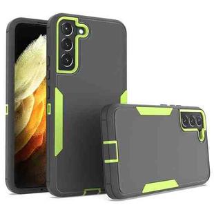 For Samsung Galaxy S22+ 5G 2 in 1 Magnetic PC + TPU Phone Case(Gray+Fluorescent Green)
