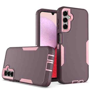 For Samsung Galaxy A14 5G 2 in 1 Magnetic PC + TPU Phone Case(Purple Red+Pink)