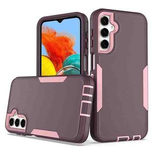 For Samsung Galaxy A24 4G 2 in 1 Magnetic PC + TPU Phone Case(Purple Red+Pink)