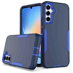 For Samsung Galaxy A34 5G Magnetic 2 in 1 PC Hybrid TPU Phone Case(Royal Blue+Dark Blue)