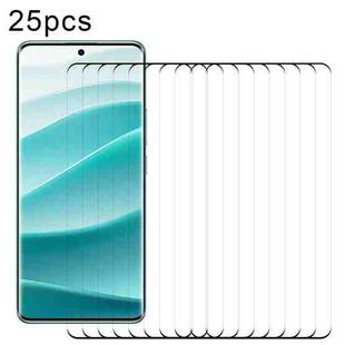 For Redmi Note 14 Pro 4G / Note 14 Pro+ 4G 25pcs 9H HD 3D Curved Edge Tempered Glass Film(Black)