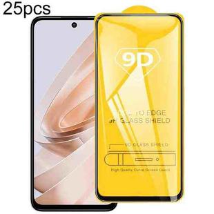 For Xiaomi Poco M6 Plus 5G 25pcs 9D Full Glue Screen Tempered Glass Film
