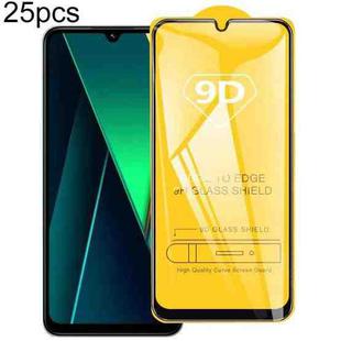 For Xiaomi Poco C75 5G 25pcs 9D Full Glue Screen Tempered Glass Film