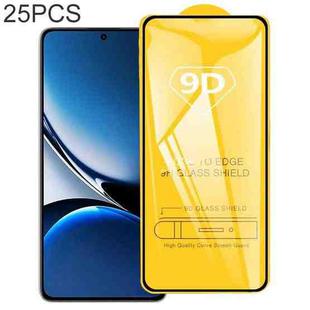 For Xiaomi Redmi Turbo 4 Pro 25pcs 9D Full Glue Screen Tempered Glass Film