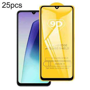 For Redmi 15C 4G 25pcs 9D Full Glue Screen Tempered Glass Film