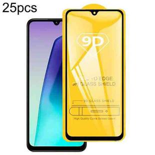 For Redmi 15C 4G 171.5mm 25pcs 9D Full Glue Screen Tempered Glass Film