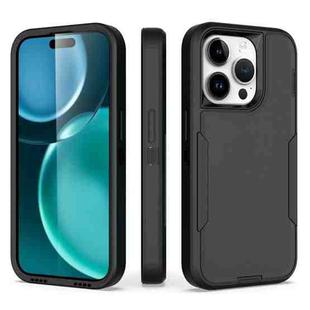For iPhone 15 Pro 2 in 1 Magnetic PC + TPU Phone Case(Black)