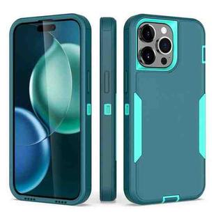 For iPhone 15 Pro Max 2 in 1 Magnetic PC + TPU Phone Case(Blue+Blue Green)