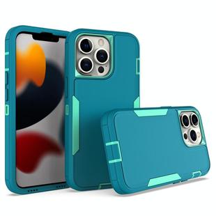 For iPhone 13 Pro 2 in 1 Magnetic PC + TPU Phone Case(Blue+Blue Green)
