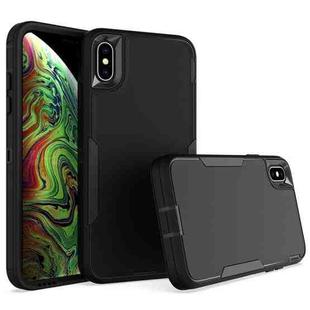 For iPhone XS Max 2 in 1 Magnetic PC + TPU Phone Case(Black)