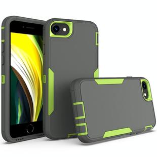 For iPhone 6 / 7 / 8 2 in 1 Magnetic PC + TPU Phone Case(Gray+Fluorescent Green)