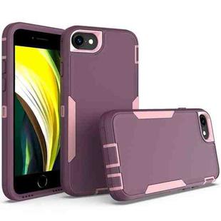 For iPhone 6 / 7 / 8 2 in 1 Magnetic PC + TPU Phone Case(Purple Red+Pink)