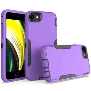 For iPhone 6 / 7 / 8 2 in 1 Magnetic PC + TPU Phone Case(Purple+Black)