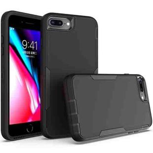 For iPhone 6 Plus / 7 Plus / 8 Plus 2 in 1 Magnetic PC + TPU Phone Case(Black)