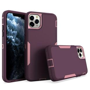 For iPhone 12 Pro Max 2 in 1 Magnetic PC + TPU Phone Case(Purple Red+Pink)