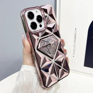 For iPhone 11 Pro Max Diamond Electroplated Glitter Paper Phone Case(Pink)