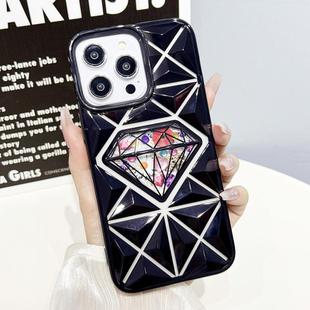 For iPhone 11 Pro Max Diamond Electroplated Diamond Paper Phone Case(Black)
