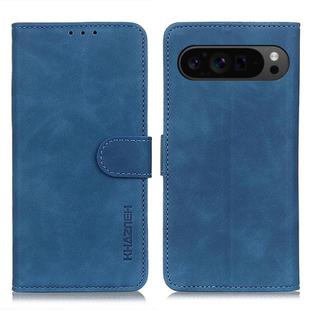 For Google Pixel 10 Pro / 9 Pro KHAZNEH Retro Texture Flip Leather Phone Case(Blue)