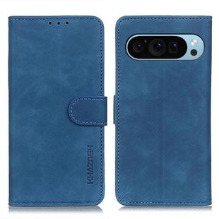 For Google Pixel 10 / 9 KHAZNEH Retro Texture Flip Leather Phone Case(Blue)