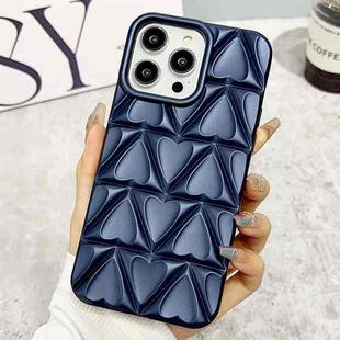 For iPhone 14 Pro Little Love Oil Spray Phone Case(Blue)