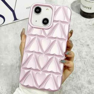 For iPhone 15 Little Love Oil Spray Phone Case(Pink)