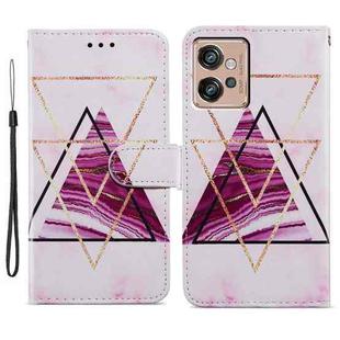 For Motorola Moto G32 Painted Pattern Horizontal Flip Leather Phone Case(Marble)