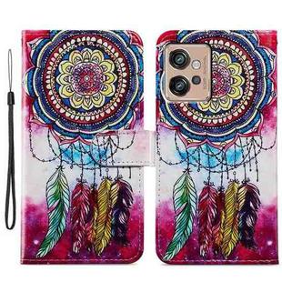 For Motorola Moto G32 Painted Pattern Horizontal Flip Leather Phone Case(Dreamcatcher)