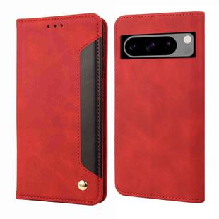 For Google Pixel 8 Pro Skin Feel Splicing Leather Phone Case(Red)